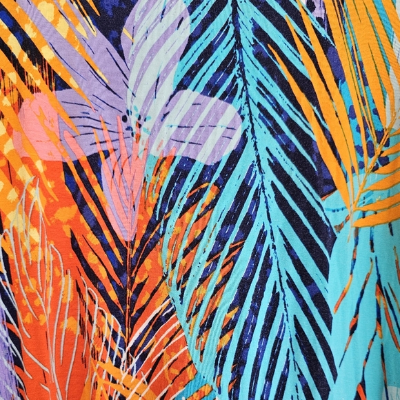 Cable & gauge high-low bright, colorful tropical print Size XL - Picture 5 of 9